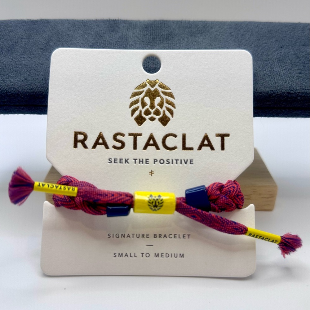 Rastaclat Hand Braided Power Brink Adjustable Bracelet! NIB!!